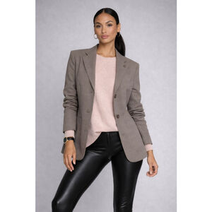 Ted Baker Seersucker Blazer Olive Size 1 Us 4 Cotton Stretch Portugal NWT